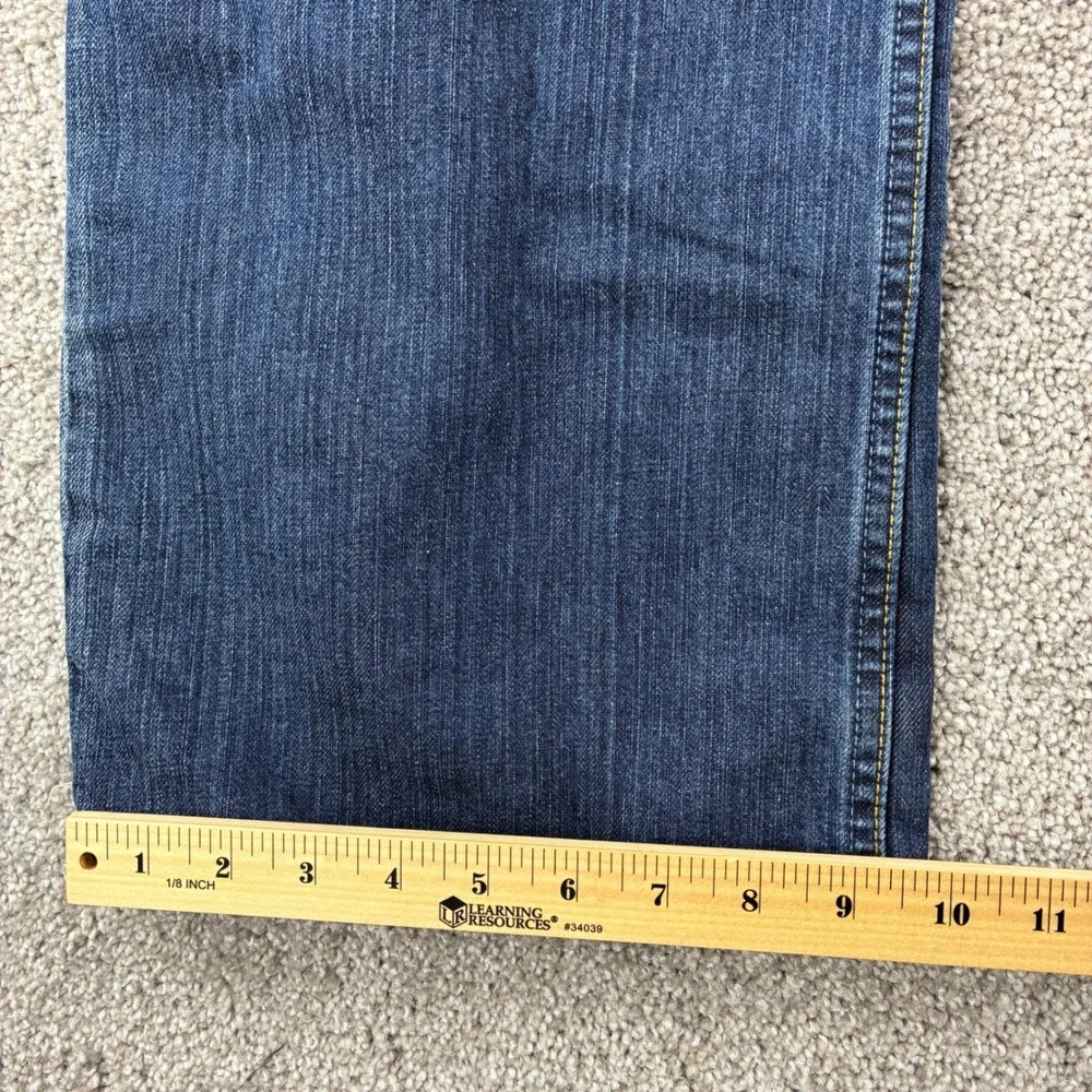 Banana Republic Mens Straight Leg Jeans 42x36 Blue Medium Wash Cotton Americana